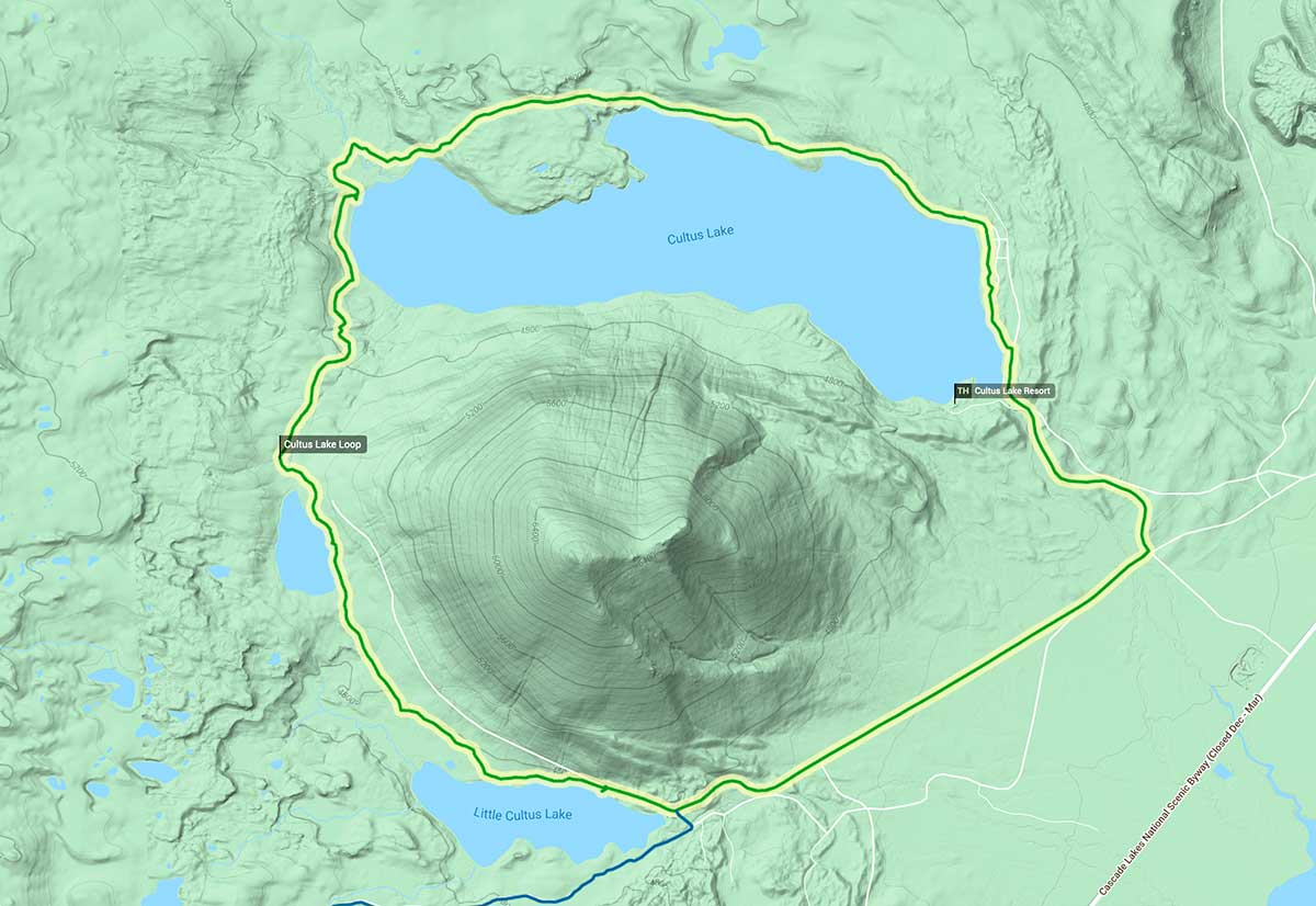 Cultus Lake Loop Trail Map » Bend Trails