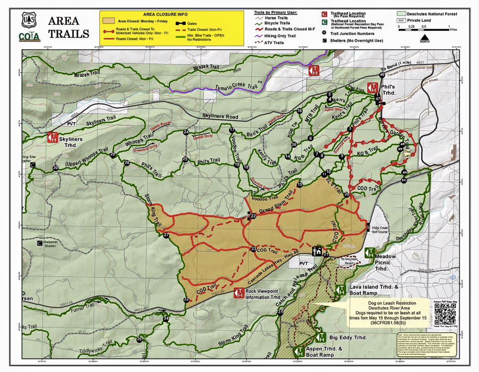 Phil’s Area Trail Closure | Bend Trails