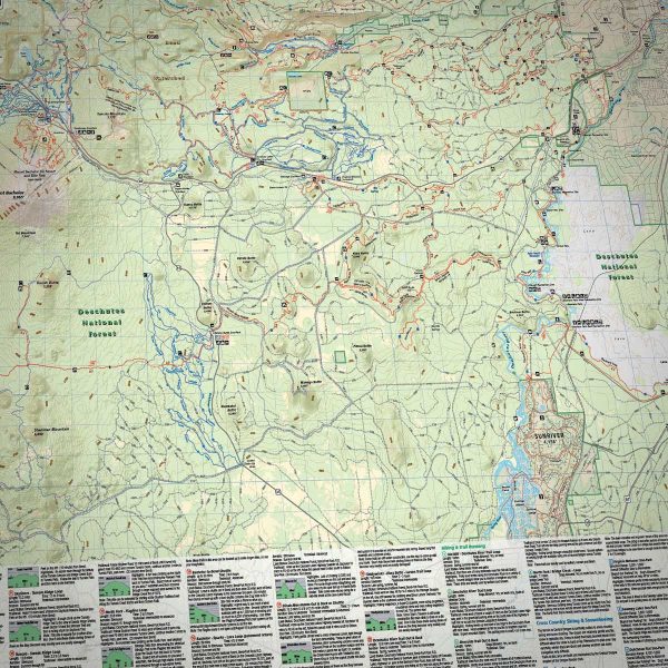 Printed Bend Oregon Trail Map