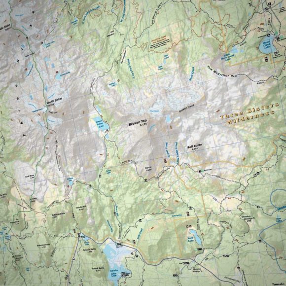 Three Sisters Wilderness Adventure Map » Bend Trails Gear