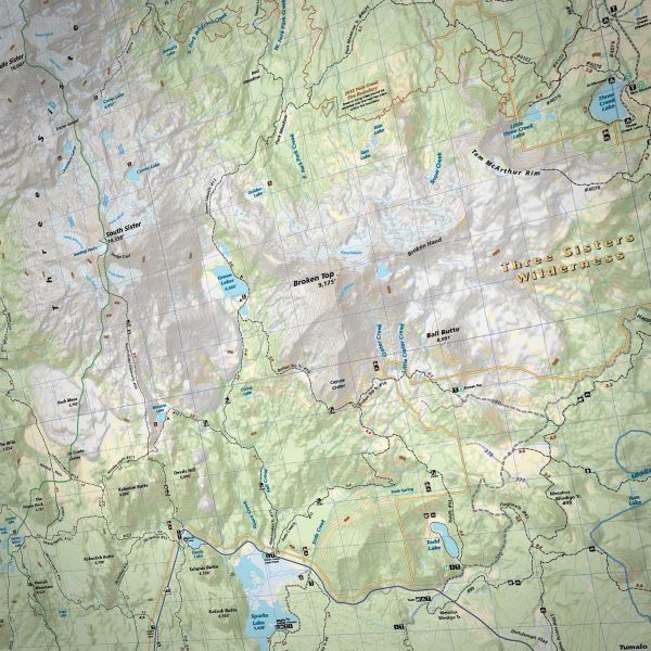 Three Sisters Wilderness Map