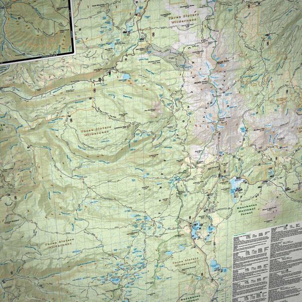 Three Sisters Wilderness Map