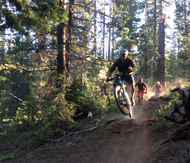 Riding the Funner trail in Bend
