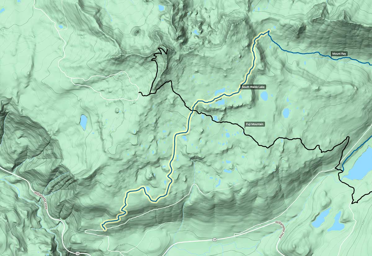 South Waldo Lake Trail » BendTrails