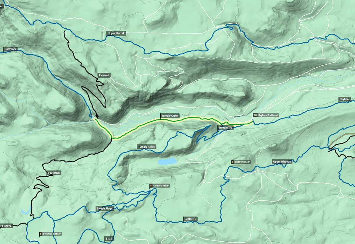 Tumalo Falls Trail Map Tumalo Creek Trail Map » Bend Trails