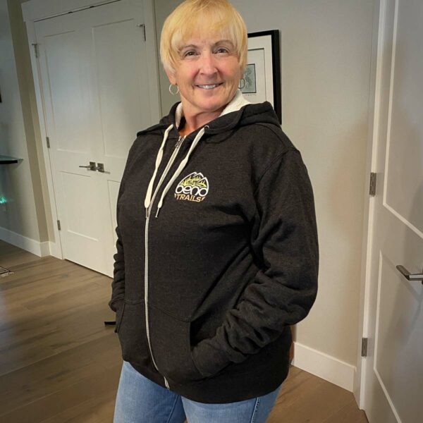 Val in the BendTrails Sherpa Hoodie