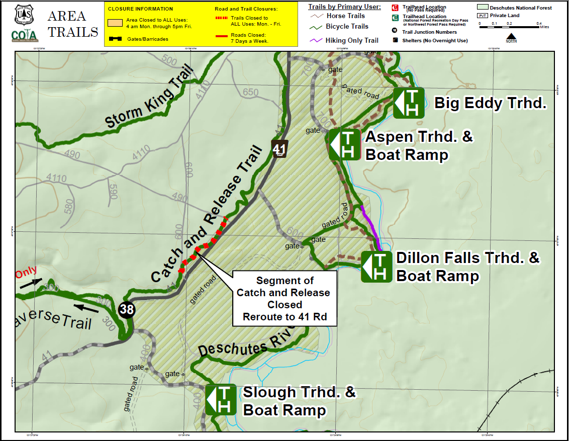 Catch and Release Trail Map » Bend Trails